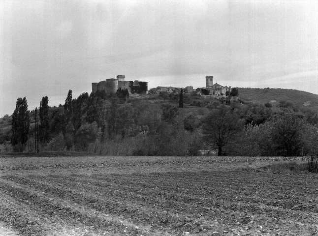 Puygiron.- Vue générale du village.