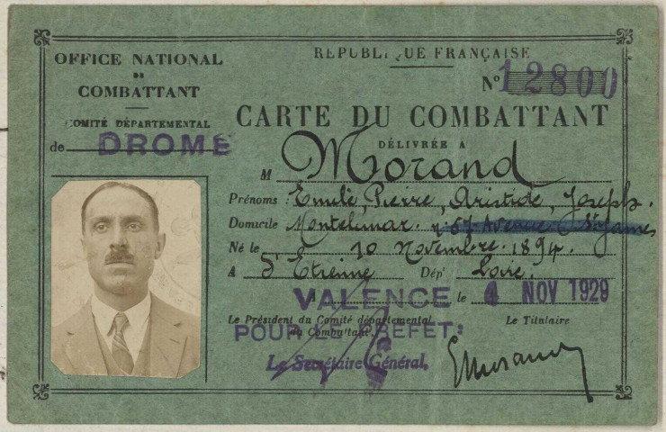 Morand, Émile Pierre Aristide Joseph