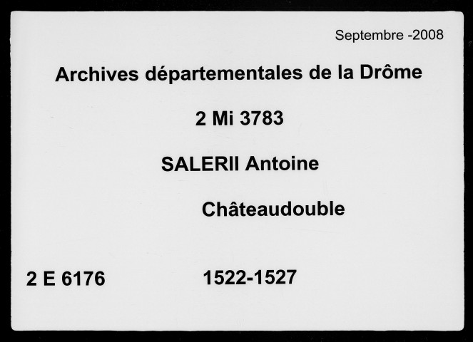 24 décembre 1523-3 septembre 1527