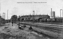 Portes-lès-Valence.- Les dépôts de la gare de triage.
