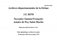 Répertoire général, lettres A à K. (19 décembre 1901-24 novembre 1914).