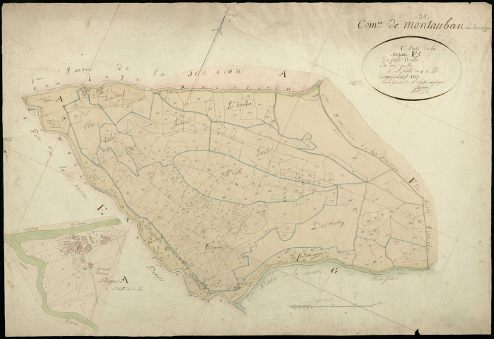 Section F1, Ville Vieille. Combe (hameau de la) (agrandissement).