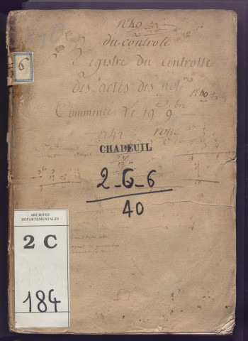 19 novembre 1742-17 novembre 1743