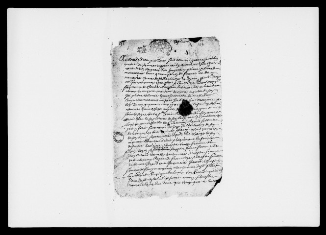 4 janvier 1691-21 mars 1695