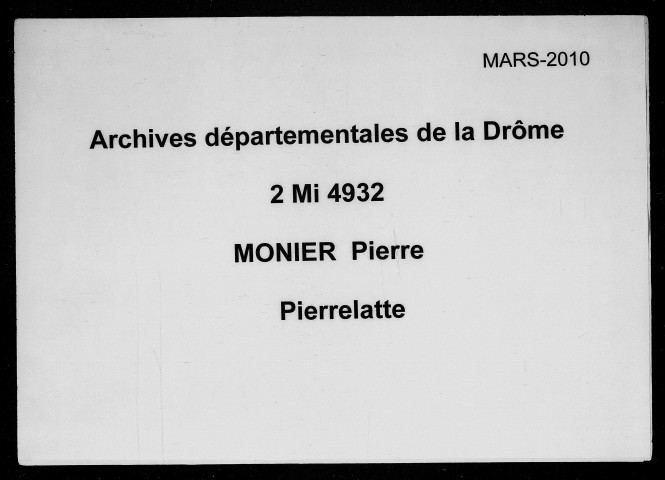7 janvier 1602-5 décembre 1690
