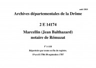 19 avril 1786-30 septembre 1787