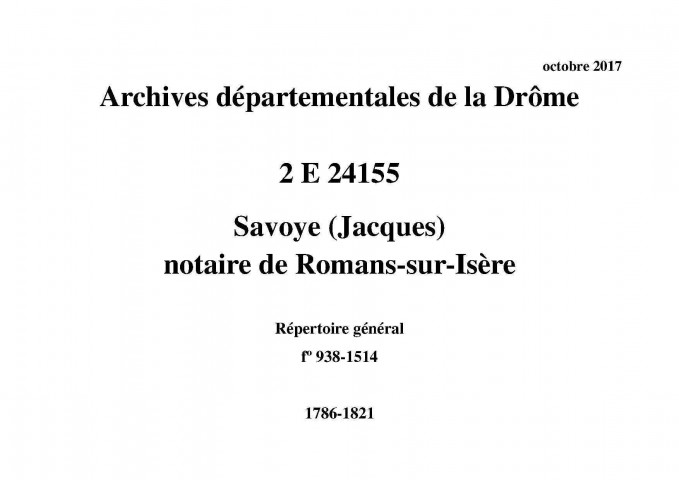 Répertoire général (1786-1821).