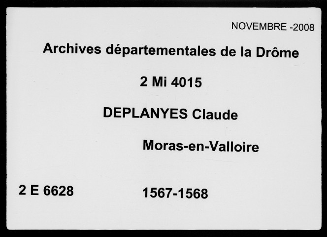 7 avril 1567-19 mars 1568