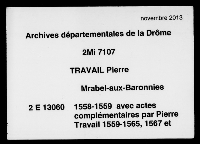 27 décembre 1558-22 décembre 1559