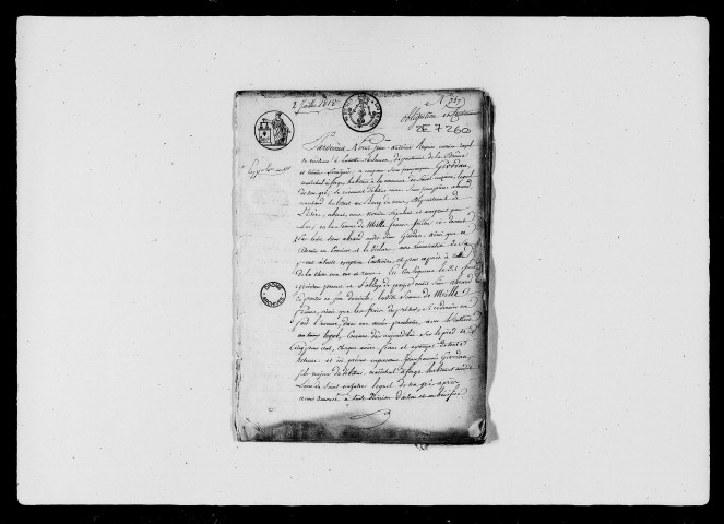 2 juillet-31 décembre 1818