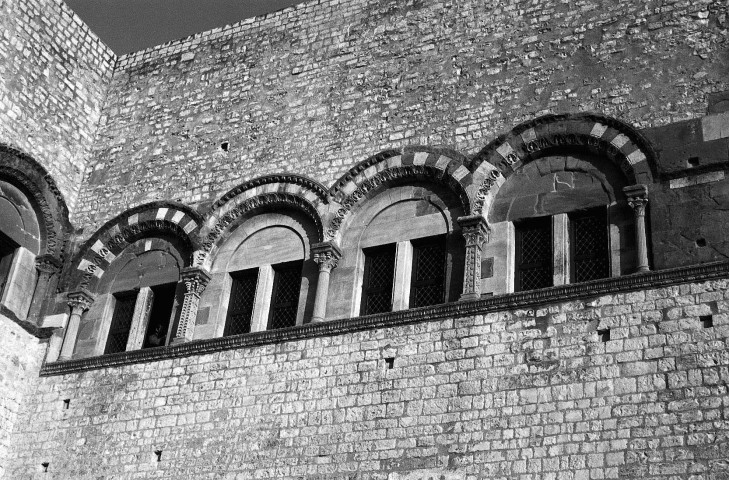 Montélimar.- La façade ouest du château des Adhémar.