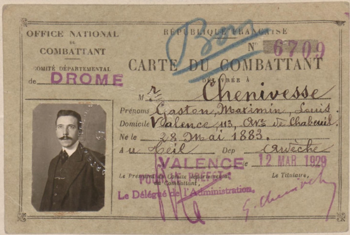 Chenivesse, Gaston Maximin Louis