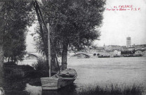 La ville vue de Guilherand-Granges (Ardèche).