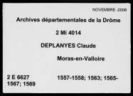 11 janvier 1557-9 octobre 1569