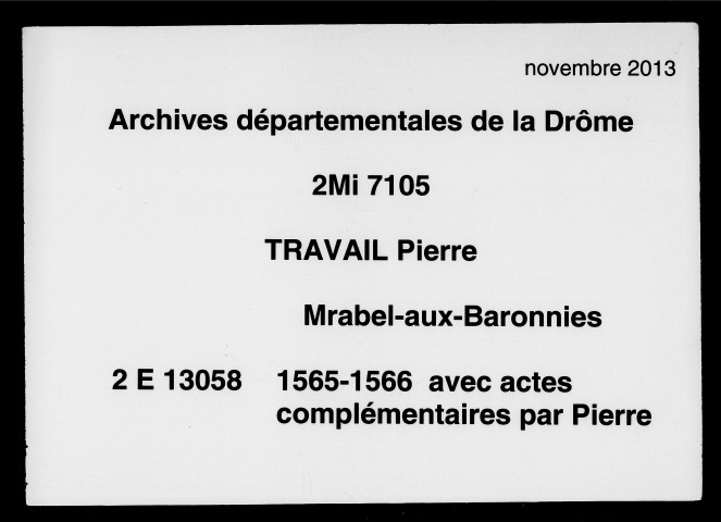 30 mars 1565-11 décembre 1566