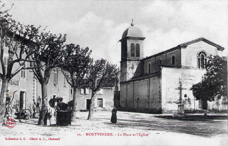 Place de l'église Saint-Blaise.