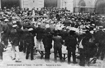 Valence.- La Musique de la Flotte de Toulon, participant au festival de musique du 14-17 août 1908.