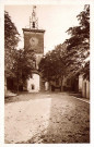 La tour de l'horloge de l'abbaye.