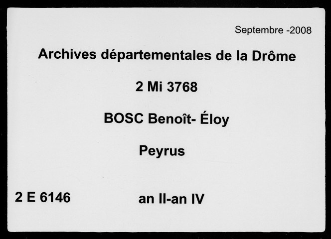 9 fructidor an II-5e jour complémentaire an IV