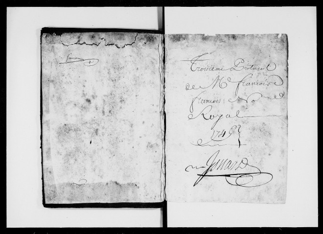 13 janvier 1743-3 janvier 1746