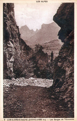 Les gorges de Toussière.