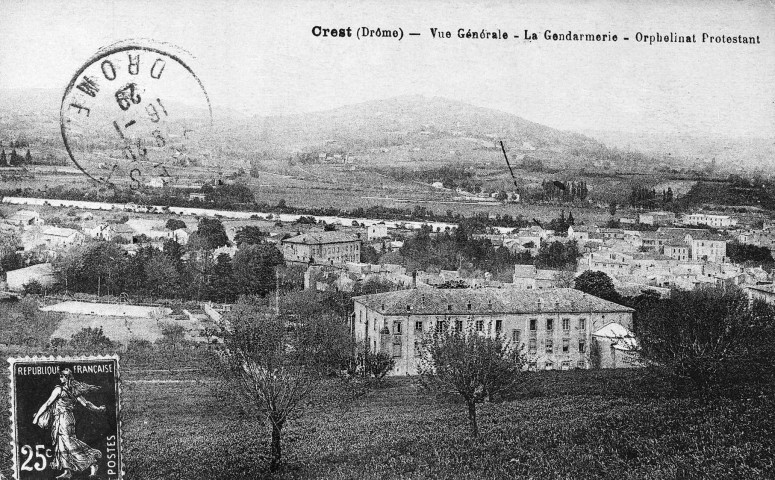 Crest.- Vue générale du quartier Sud-Est.