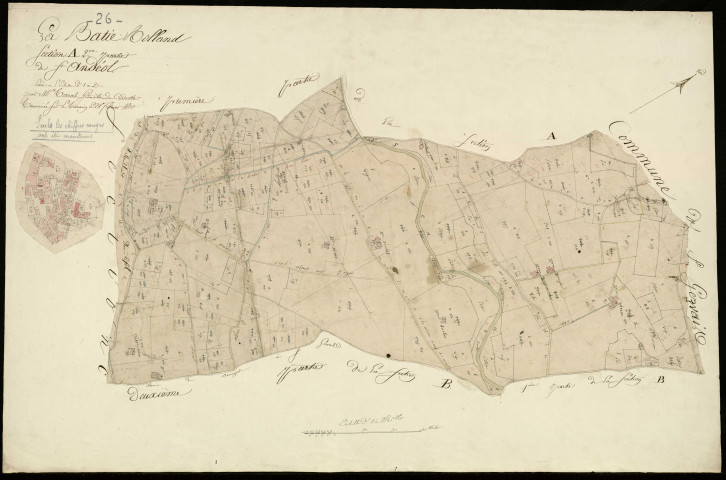 Section A2, Saint-Andéol. Village (agrandissement).