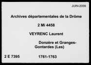 15 janvier 1761-10 avril 1763