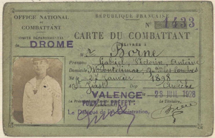 Borne, Gabriel Victorin Antoine