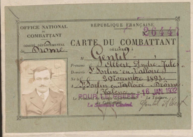 Gentil, Albert André Jules