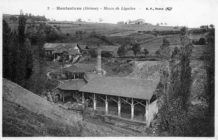 Vue du site des mines de lignite.