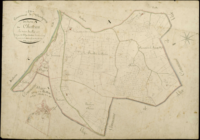 Section A3, Château (le). Paillette (hameau de la) (agrandissement).