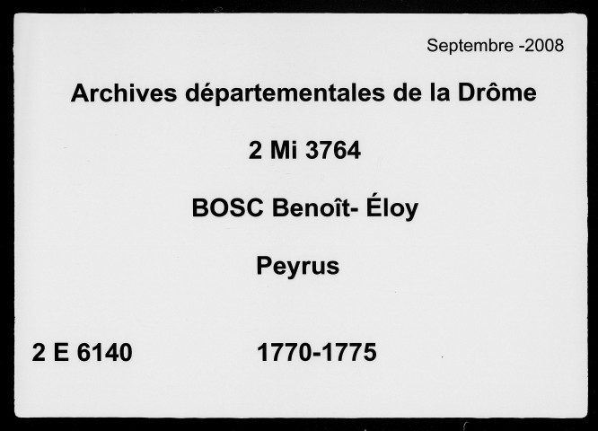 6 mai 1770-21 mai 1775