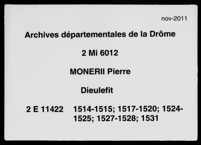 24 février 1514-13 février 1531