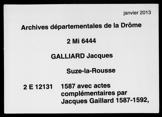 3 février-12 octobre 1587