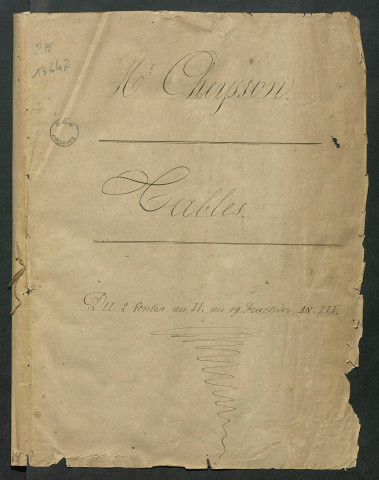 2 ventôse an II-19 fructidor an III