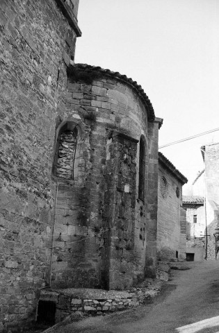 Allex.- Le chevet de l'église Saint-Maurice.