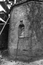 Peyrins. - L'abside de la chapelle Saint-Ange en travaux de restauration.