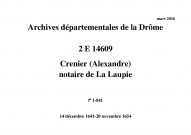 14 décembre 1641-20 novembre 1654