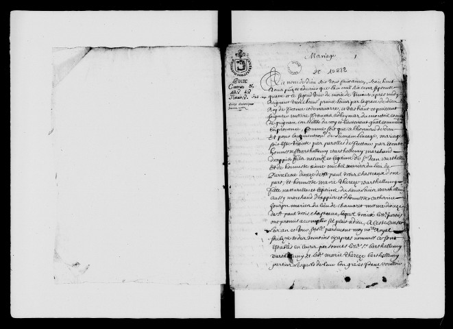 Minutes du Dauphiné (2 janvier 1674-29 septembre 1679).