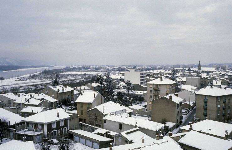 Valence.- Neige sur la ville.