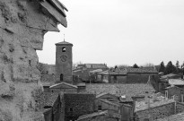 Étoile-sur-Rhône.- Vue de l'église Notre-Dame de la terrasse du château.