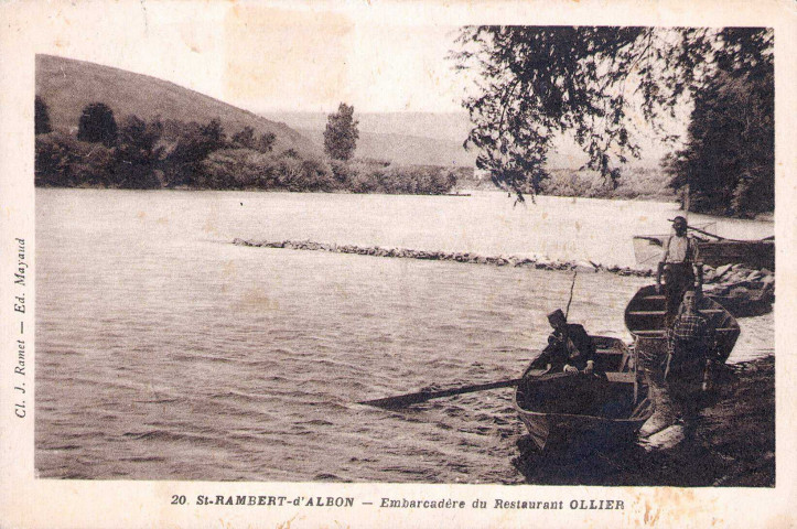 L'embarcadère du restaurant Ollier.