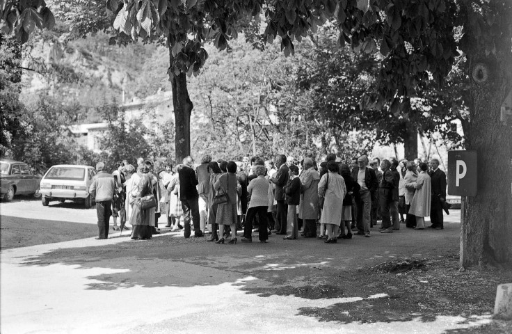 Châtillon-en-Diois.- Journée de l'association Histoire Archives Drômoises, la visite du village.