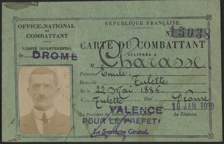 Charasse, Firmin Émile Ernest