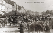 Romans-sur-Isère.- Le marché aux bestiaux, place Jean Jaurès.