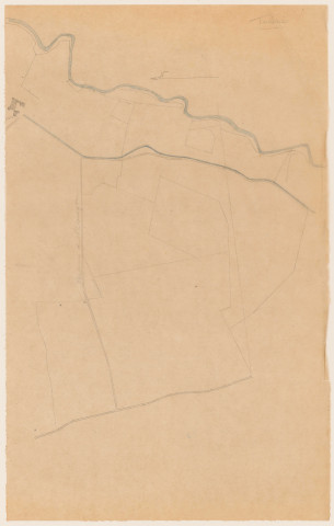 Extraits de plans du cadastre napoléonien : calques [1925-1926]. Extrait du plan du cadastre rénové de Charols, section C dite du château (1934).