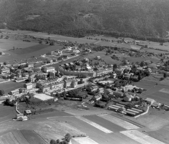 Vue aérienne du village.