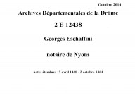 Notes étendues (16 avril 1460-3 octobre 1464).