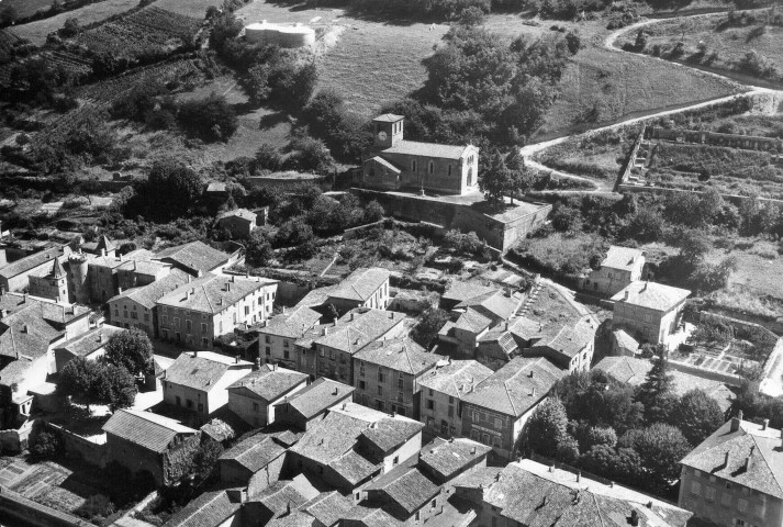 Vue aérienne du village.